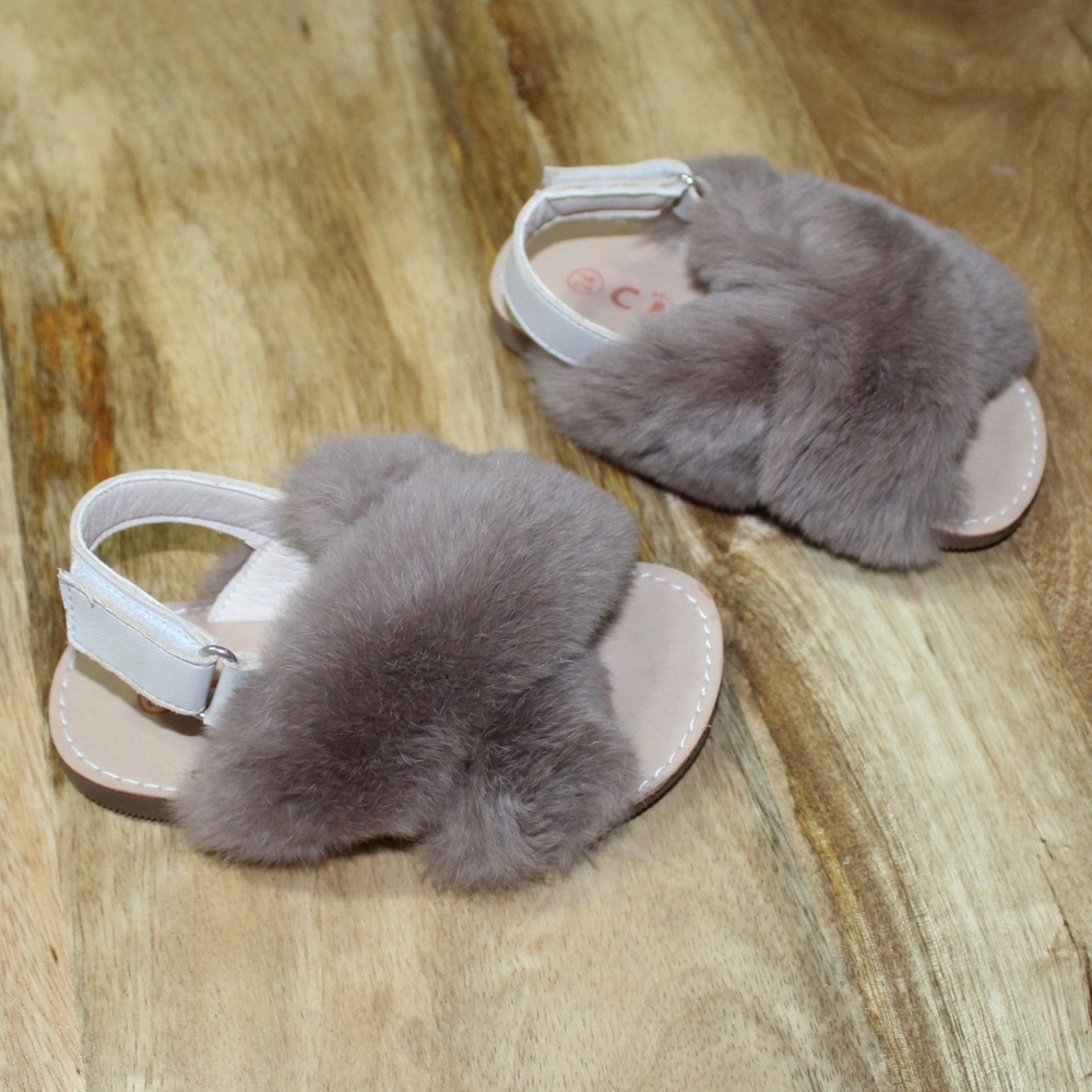 Fur Sandal